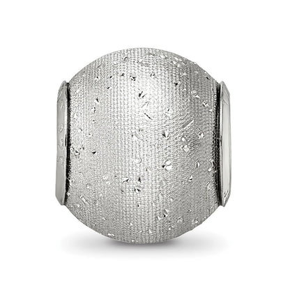 Sterlingsilber Reflections Grau Lasergeschnitten Perle
