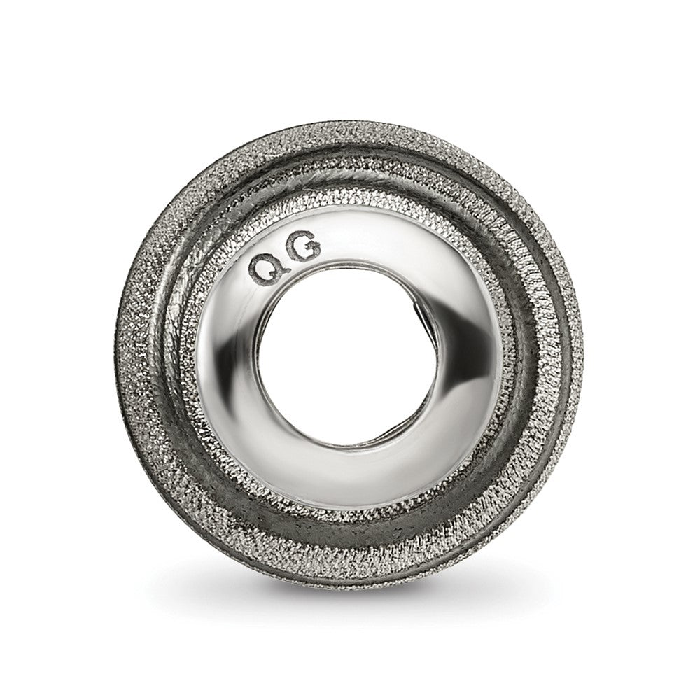 Sterlingsilber Reflections Grau Lasergeschnitten Perle