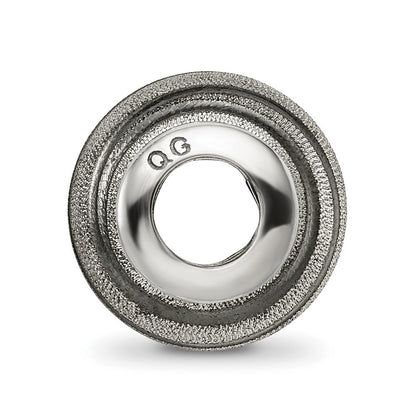 Sterlingsilber Reflections Grau Lasergeschnitten Perle