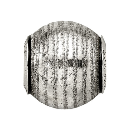 Sterlingsilber Reflections Grau Lasergeschnitten Perle