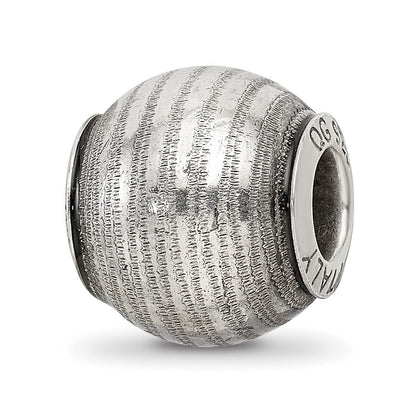Sterlingsilber Reflections Grau Lasergeschnitten Perle