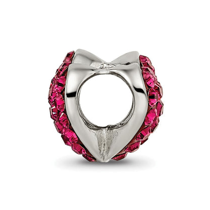 Sterlingsilber Reflections Rot Preciosa Kristall Herz Perle