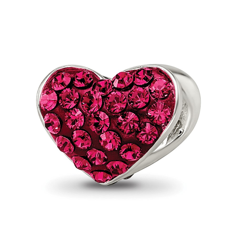 Sterlingsilber Reflections Rot Preciosa Kristall Herz Perle