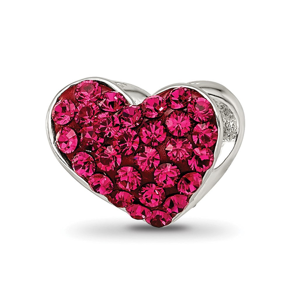 Sterlingsilber Reflections Rot Preciosa Kristall Herz Perle