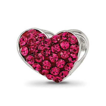Sterlingsilber Reflections Rot Preciosa Kristall Herz Perle