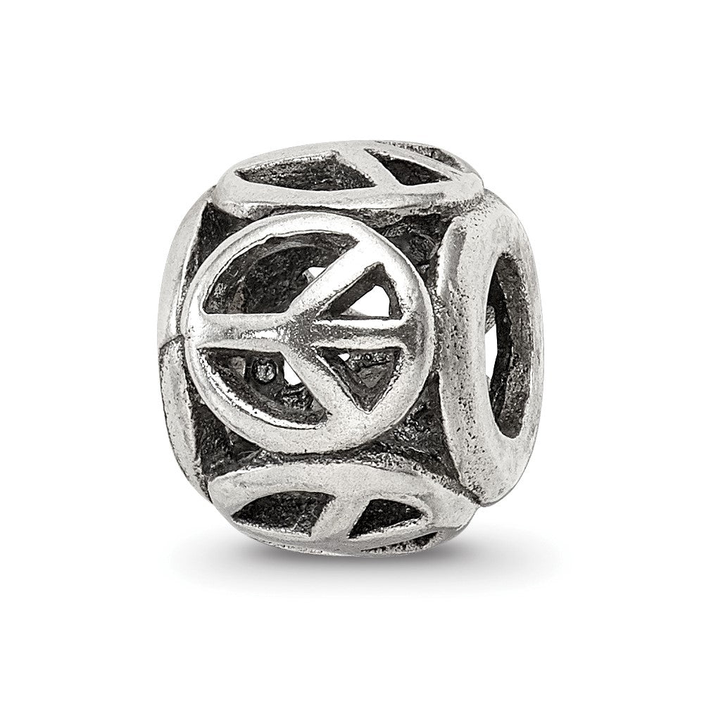 Sterlingsilber Reflections Frieden Zeichen Perle