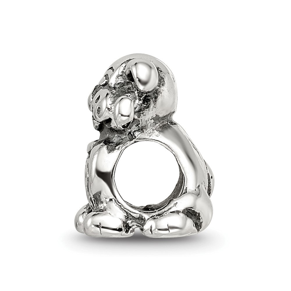 Sterlingsilber Reflections Hund mit Bone Perle