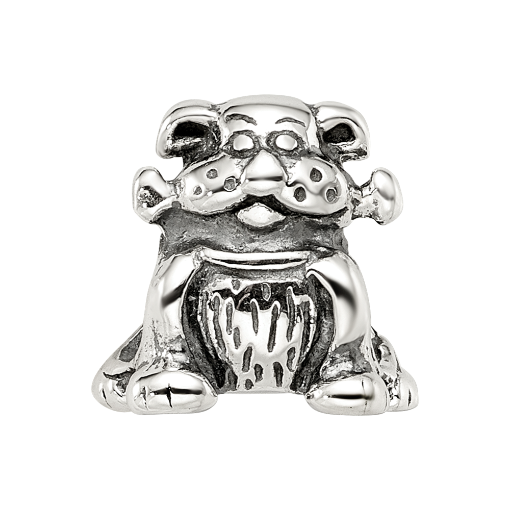 Sterlingsilber Reflections Hund mit Bone Perle