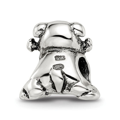 Sterlingsilber Reflections Hund mit Bone Perle