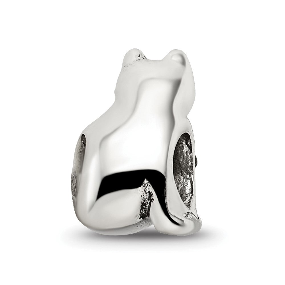 Sterlingsilber Reflections Markasit & Emailliert Katze Perle