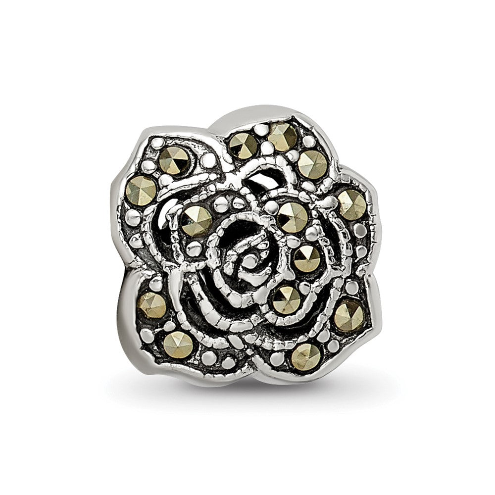 Sterlingsilber Reflections Markasit Blume Perle