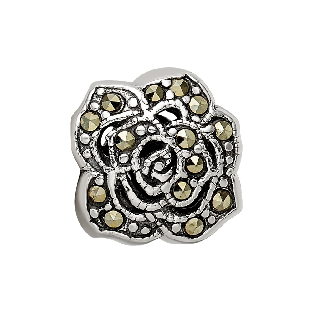 Sterlingsilber Reflections Markasit Blume Perle