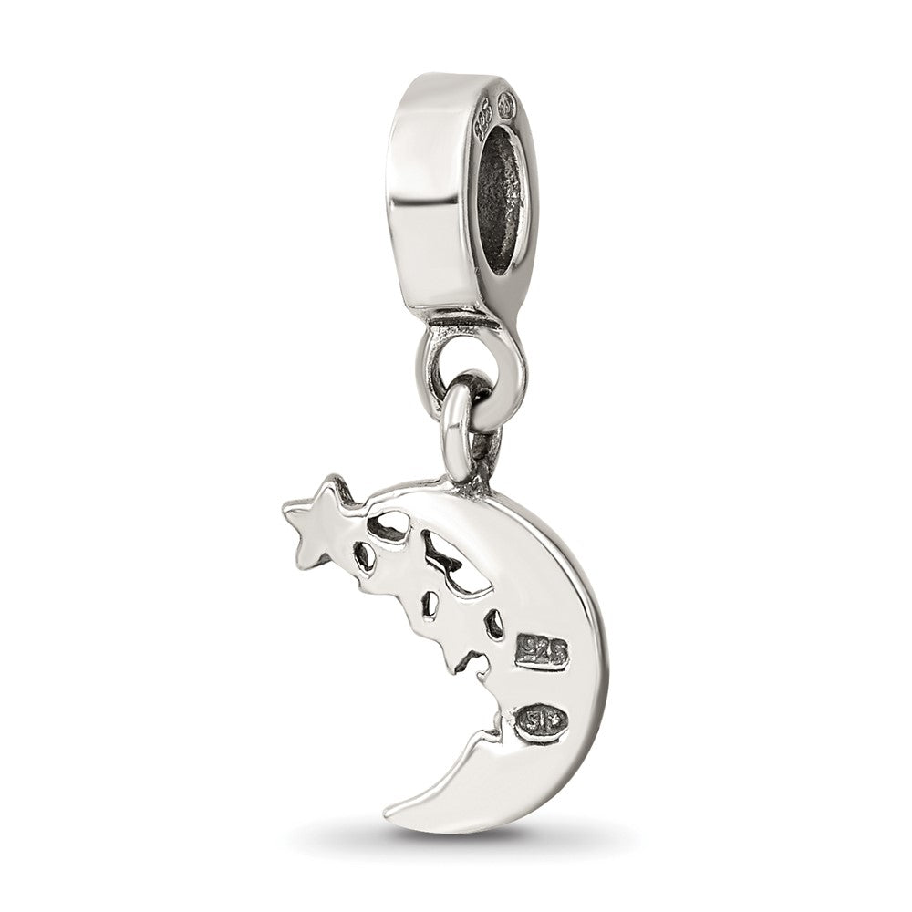 Sterlingsilber Reflections Markasit Mond & Sterne Hängend Perle