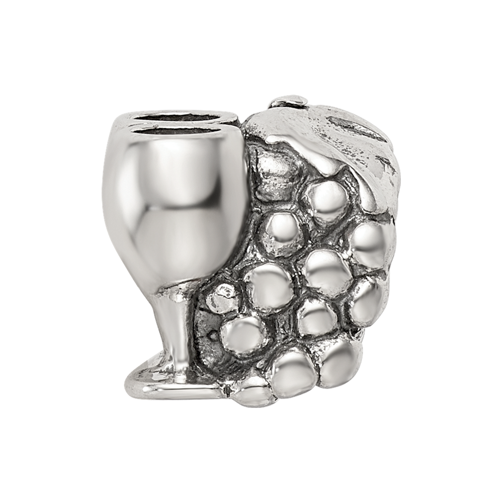 Sterlingsilber Reflections Grapes & Glasses Perle