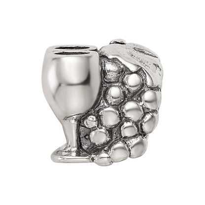 Sterlingsilber Reflections Grapes & Glasses Perle