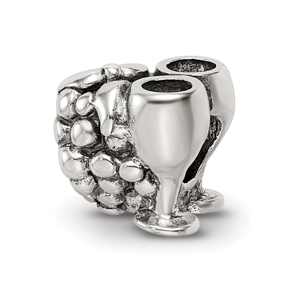 Sterlingsilber Reflections Grapes & Glasses Perle