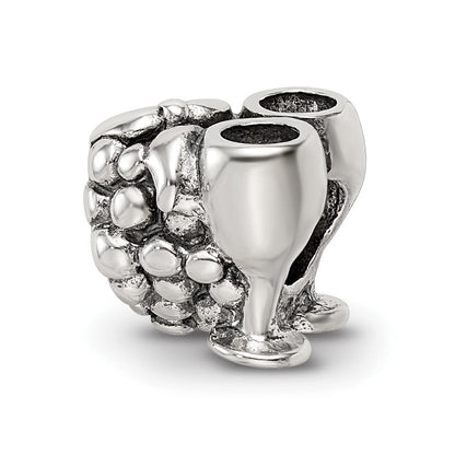 Sterlingsilber Reflections Grapes & Glasses Perle