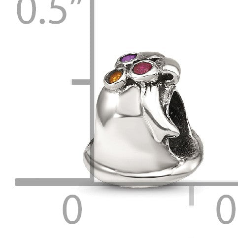 Sterlingsilber Reflections Zirkonia Bell Perle