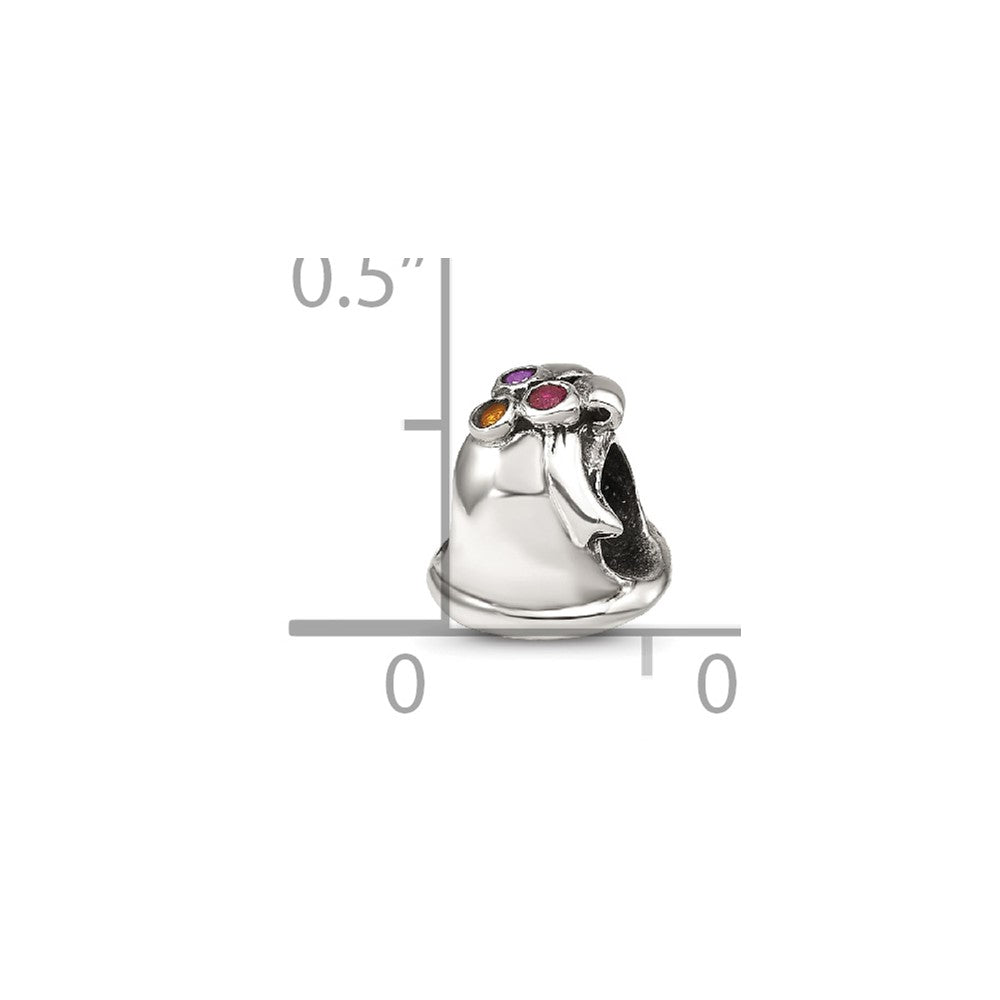 Sterlingsilber Reflections Zirkonia Bell Perle