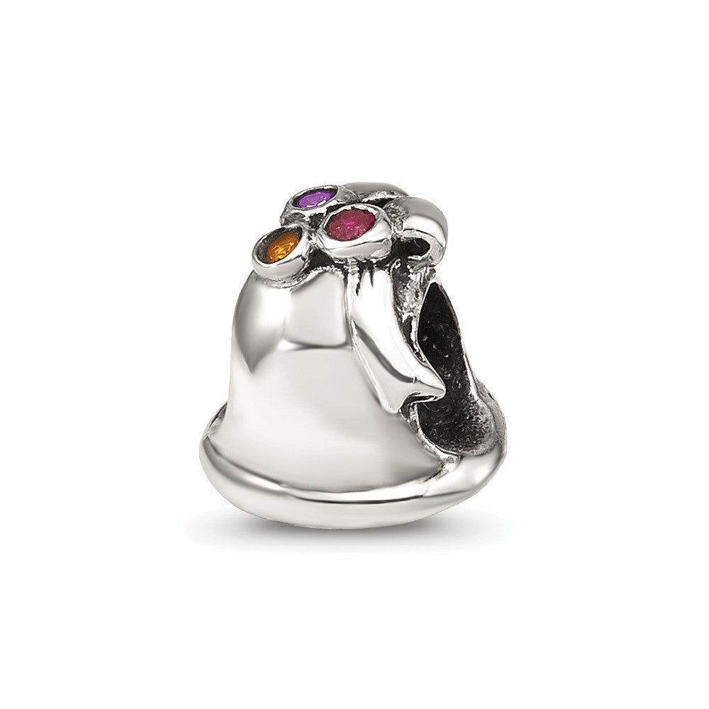 Sterlingsilber Reflections Zirkonia Bell Perle