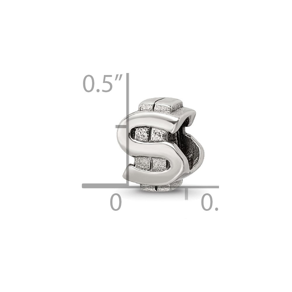 Sterlingsilber Reflections Dollar Zeichen Perle