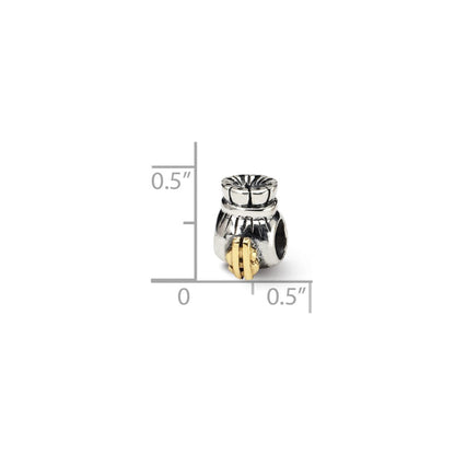 Ss/vergoldet Sterlingsilber & 14K Reflections Geld Bag Perle
