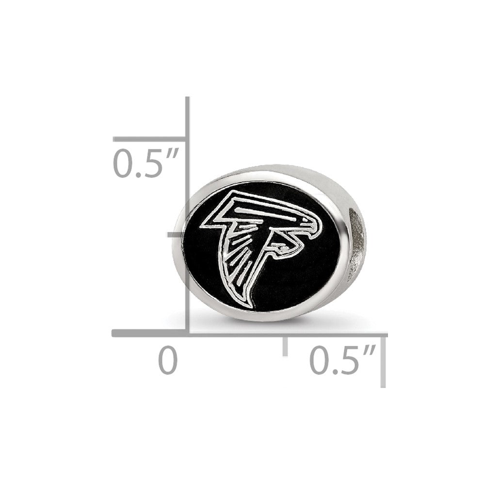 Sterlingsilber Emailliert Logoart Atlanta Falcons Nfl Perle