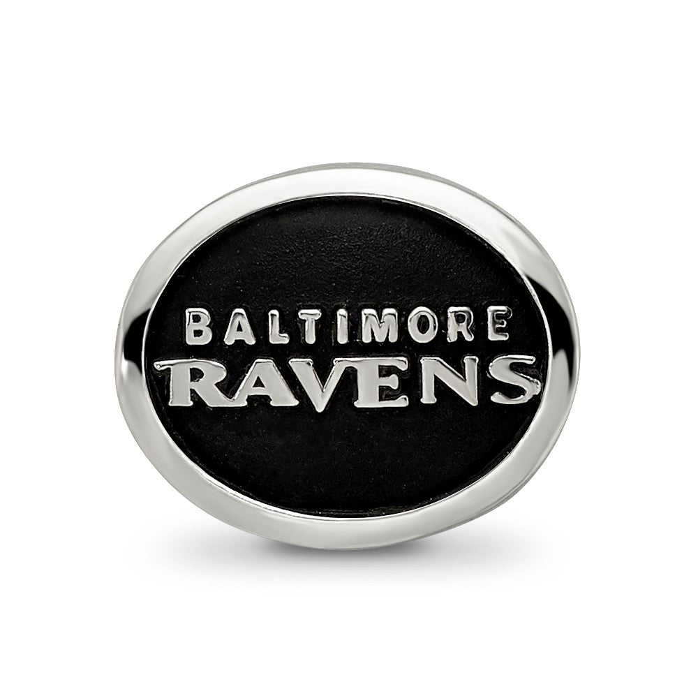 Sterlingsilber Logoart Emailliert Baltimore Ravens Nfl Perle