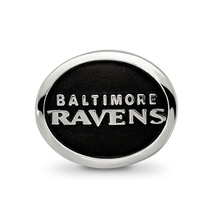 Sterlingsilber Logoart Emailliert Baltimore Ravens Nfl Perle