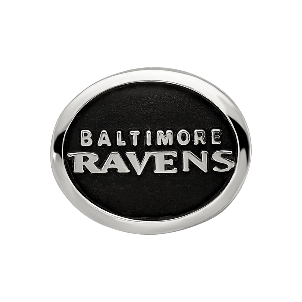 Sterlingsilber Logoart Emailliert Baltimore Ravens Nfl Perle