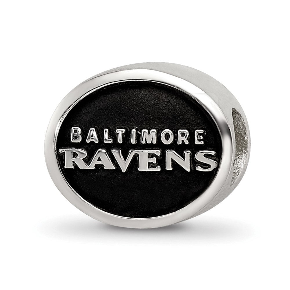 Sterlingsilber Logoart Emailliert Baltimore Ravens Nfl Perle