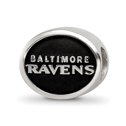 Sterlingsilber Logoart Emailliert Baltimore Ravens Nfl Perle