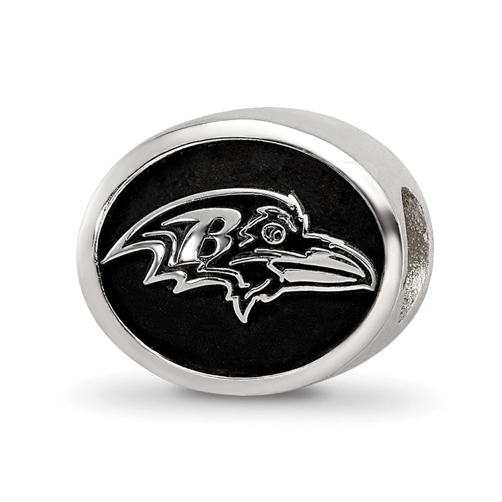 Sterlingsilber Logoart Emailliert Baltimore Ravens Nfl Perle