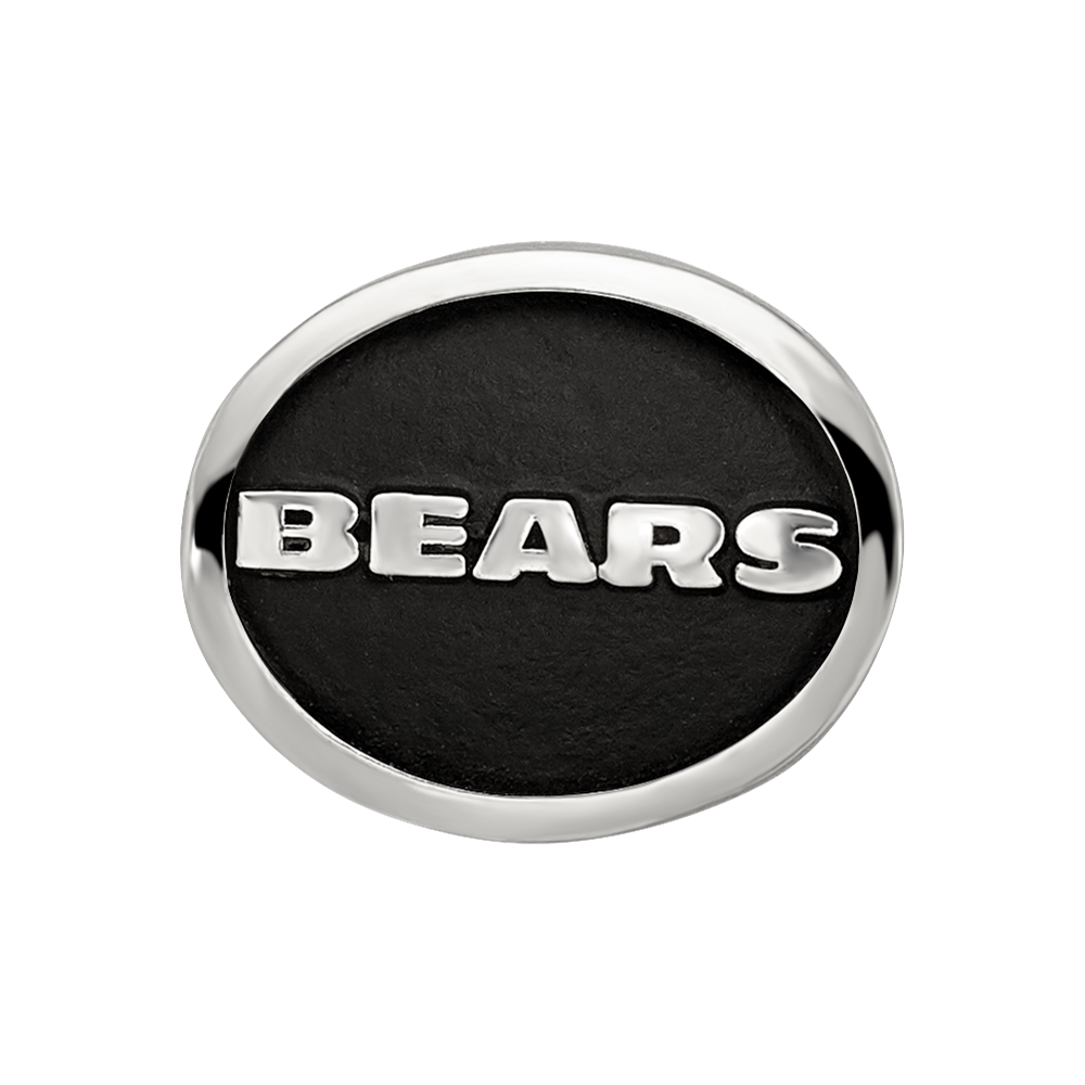 Sterlingsilber Logoart Emailliert Chicago Bears Nfl Perle