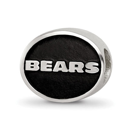 Sterlingsilber Logoart Emailliert Chicago Bears Nfl Perle