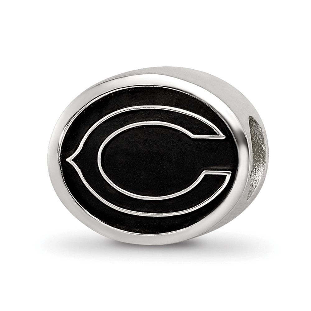 Sterlingsilber Logoart Emailliert Chicago Bears Nfl Perle