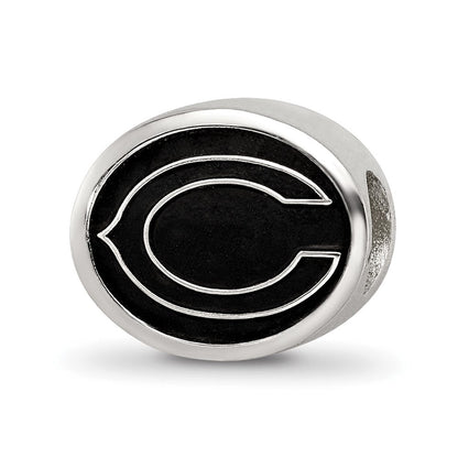 Sterlingsilber Logoart Emailliert Chicago Bears Nfl Perle