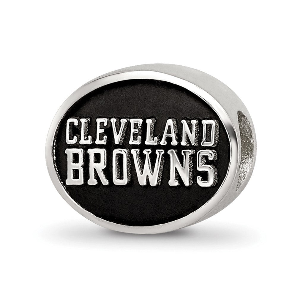 Sterlingsilber Logoart Emailliert Cleveland Browns Nfl Perle