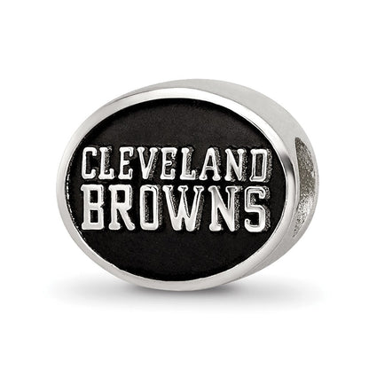 Sterlingsilber Logoart Emailliert Cleveland Browns Nfl Perle
