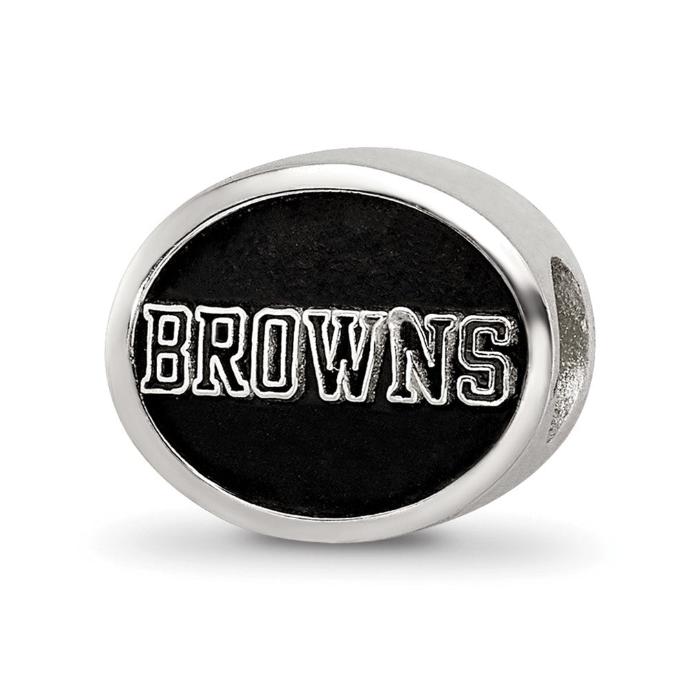 Sterlingsilber Logoart Emailliert Cleveland Browns Nfl Perle