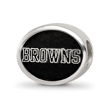 Sterlingsilber Logoart Emailliert Cleveland Browns Nfl Perle