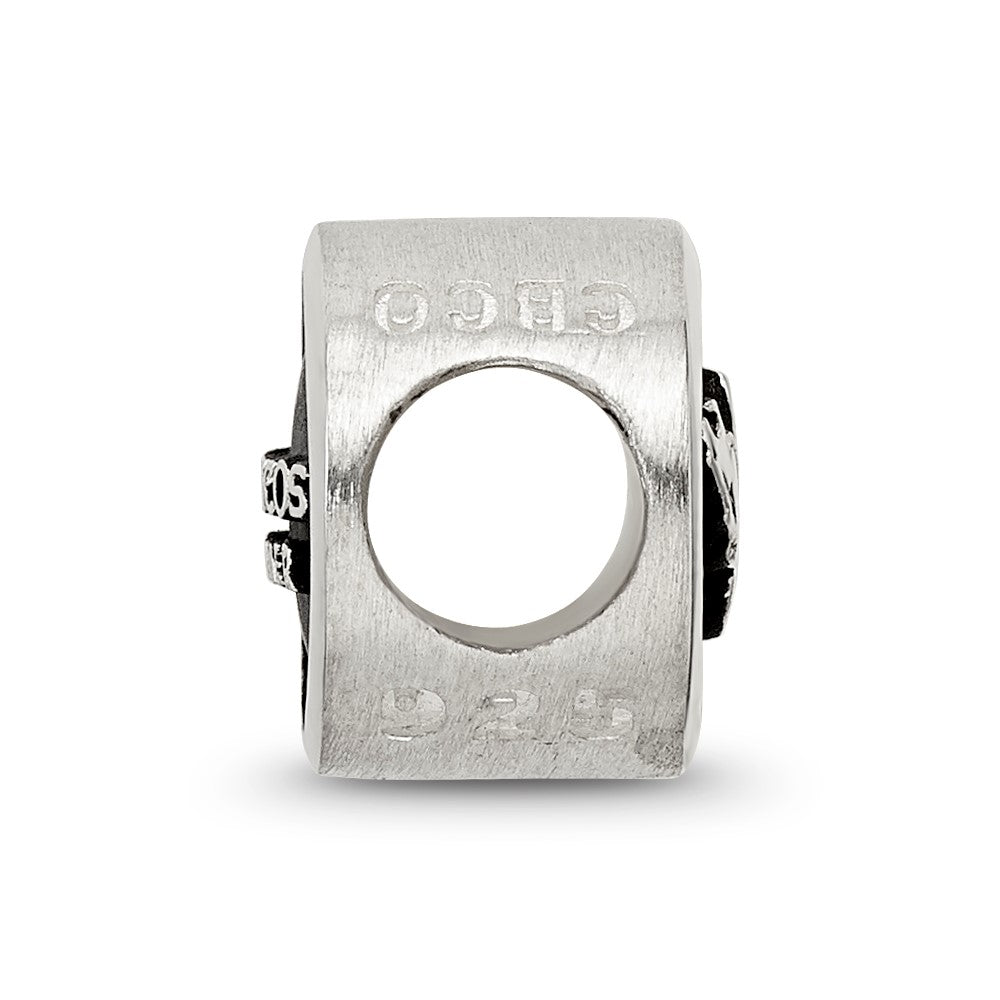 Sterlingsilber Logoart Emailliert Denver Broncos Nfl Perle