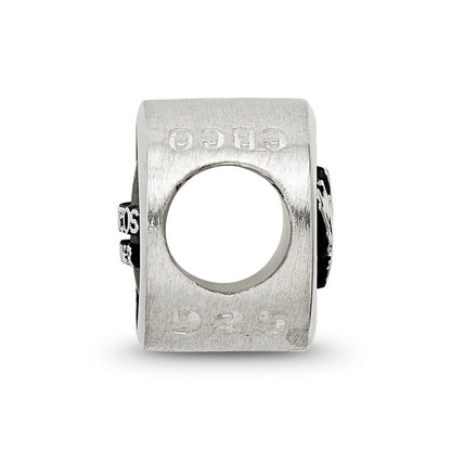 Sterlingsilber Logoart Emailliert Denver Broncos Nfl Perle