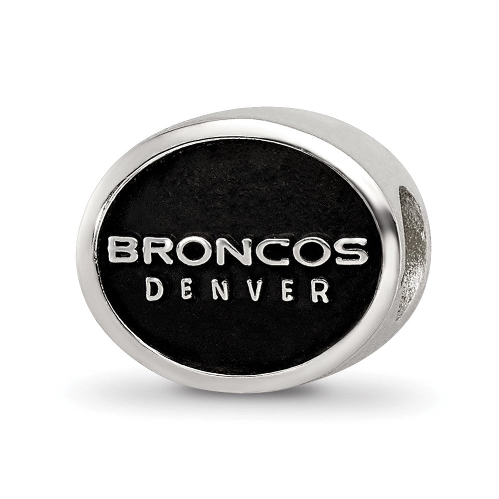 Sterlingsilber Logoart Emailliert Denver Broncos Nfl Perle