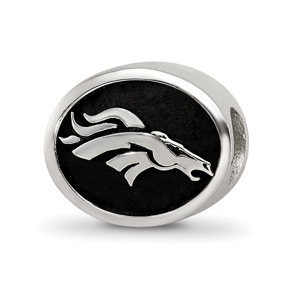 Sterlingsilber Logoart Emailliert Denver Broncos Nfl Perle