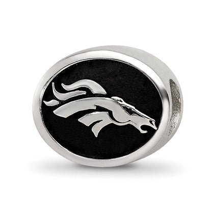Sterlingsilber Logoart Emailliert Denver Broncos Nfl Perle