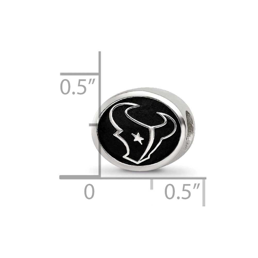 Sterlingsilber Logoart Emailliert Houston Texans Nfl Perle
