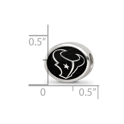 Sterlingsilber Logoart Emailliert Houston Texans Nfl Perle