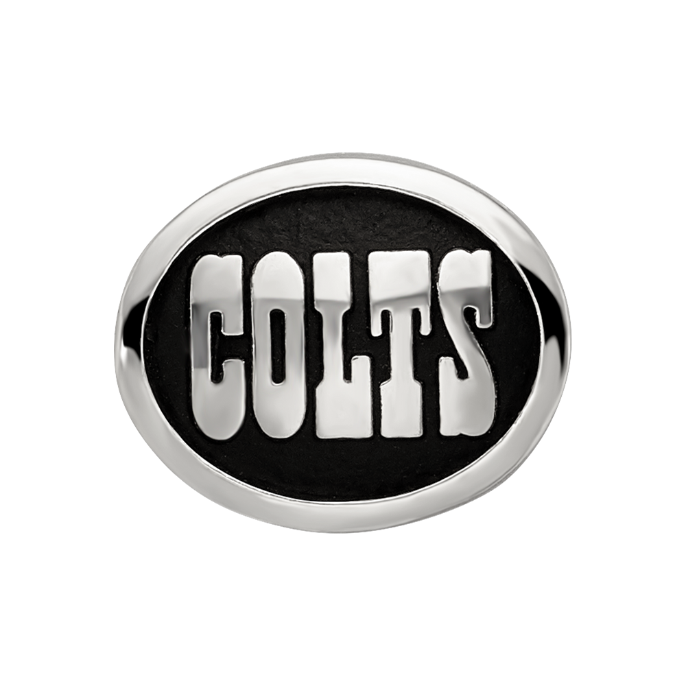 Sterlingsilber Logoart Emailliert Indianapolis Colts Nfl Perle