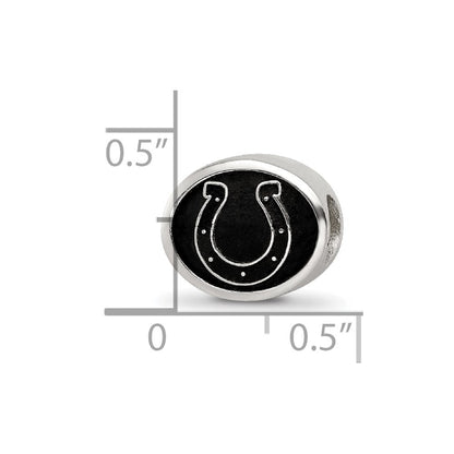 Sterlingsilber Logoart Emailliert Indianapolis Colts Nfl Perle